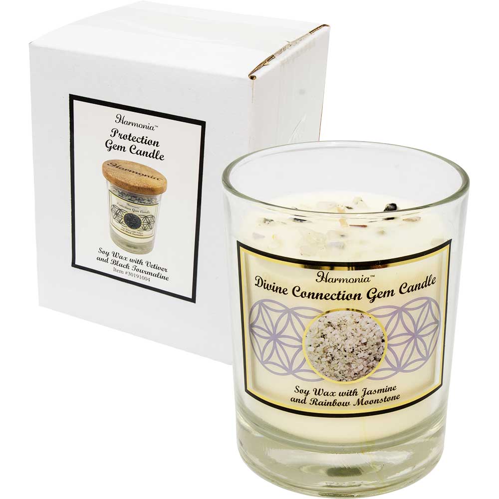 Bougies aromatiques de Soya & Cristaux - HARMONIA