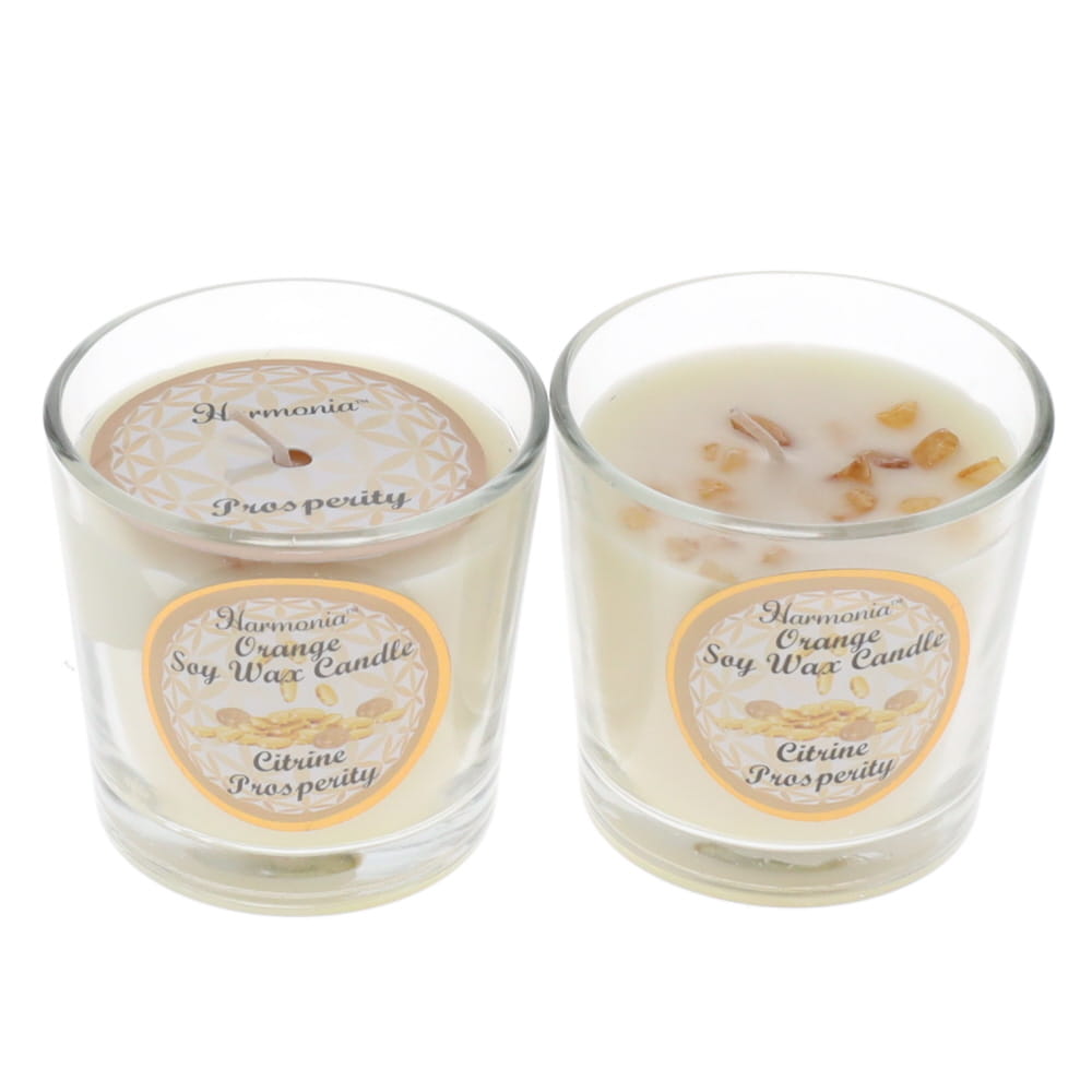 Bougies - votives aromatiques de Soya & Cristaux - HARMONIA