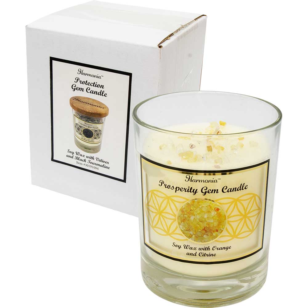 Bougies aromatiques de Soya & Cristaux - HARMONIA