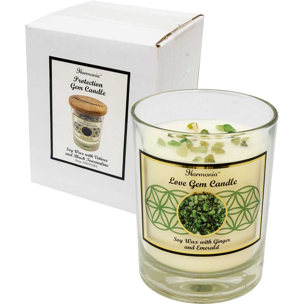 Bougies aromatiques de Soya & Cristaux - HARMONIA