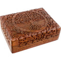 Décos - BOÎTES EN BOIS SCULPTÉS & DOUBLÉES - 4 modèles