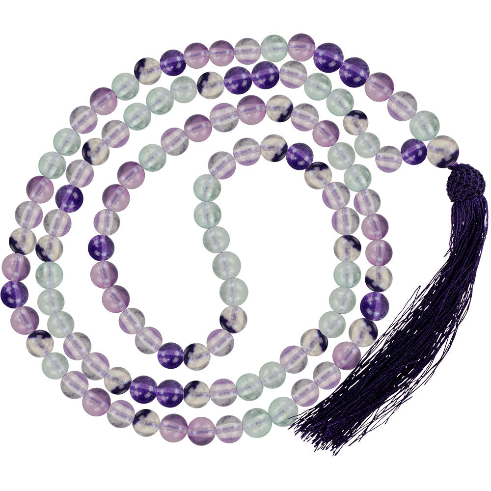 Accessoires - MALA en fluorite -billes 8 mm- 34″