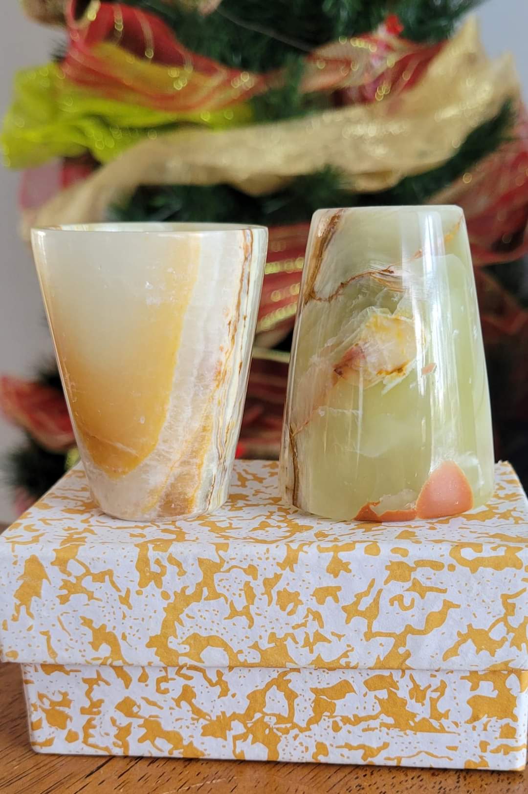 Duo de verres en Onyx Vert