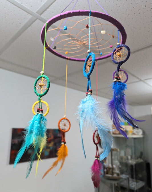 Décos - CAPTEUR DE REVE – MOBILE CHAKRAS – 8.5″DI.