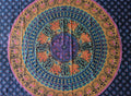 Draps murale Indien/éléphant/fleur