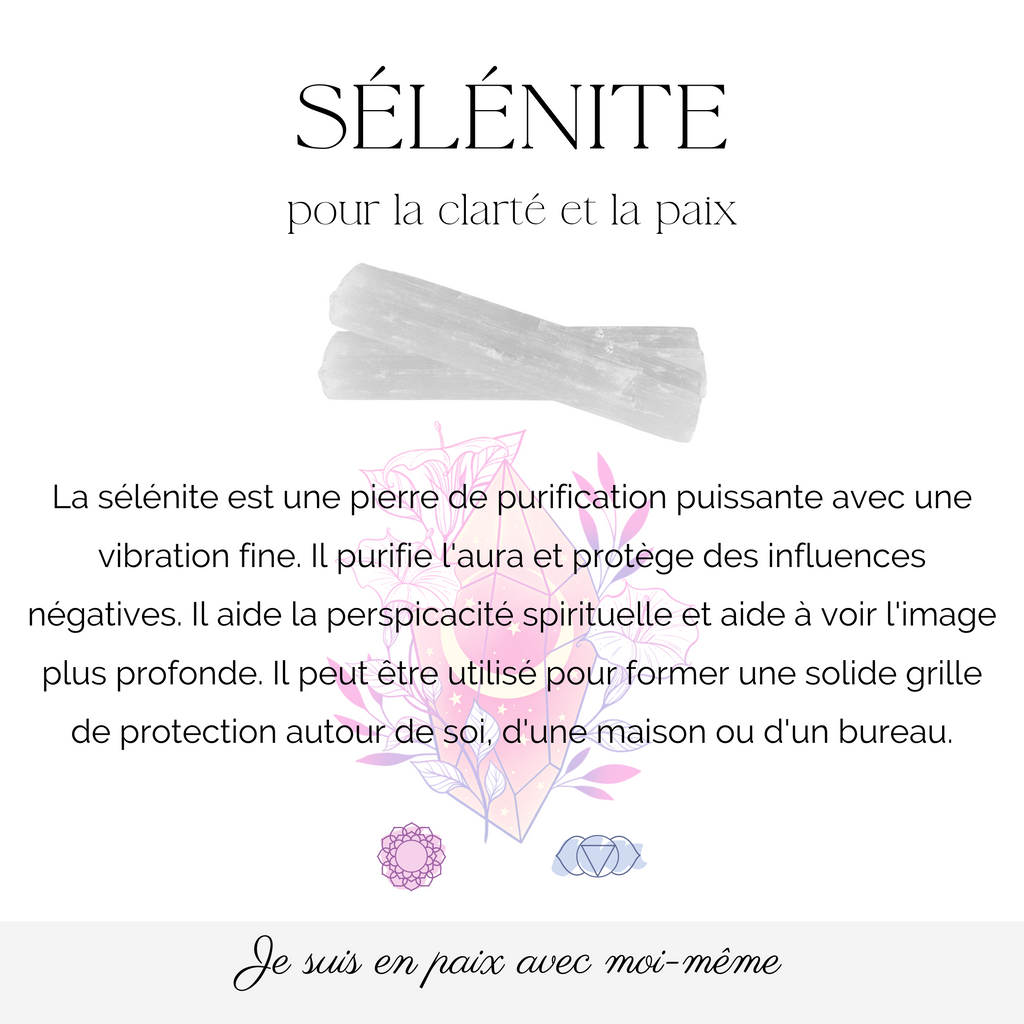 Pierres - Bâton brut - Sélénite naturelle du Maroc - 7-10 cm