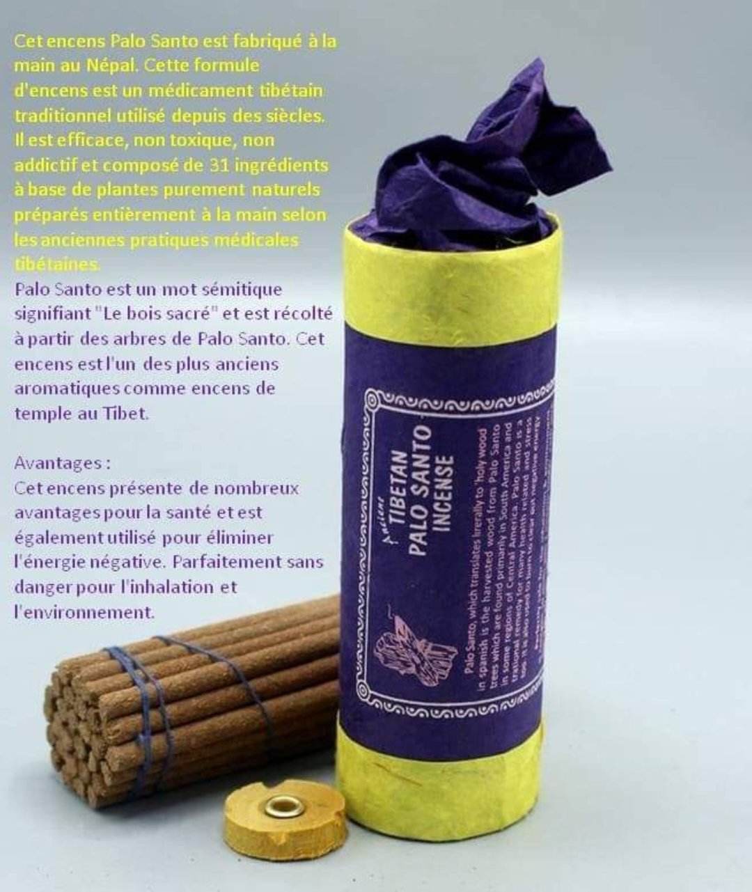 Encens - Anciant Tibétain Palo Santo insence - Népal