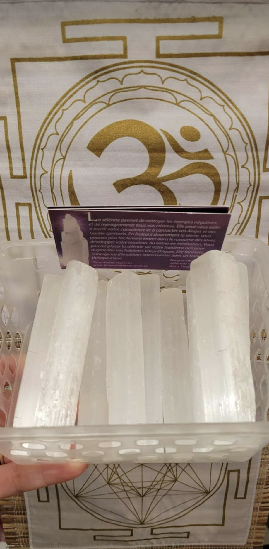 Pierres - Bâton brut - Sélénite naturelle du Maroc - 7-10 cm
