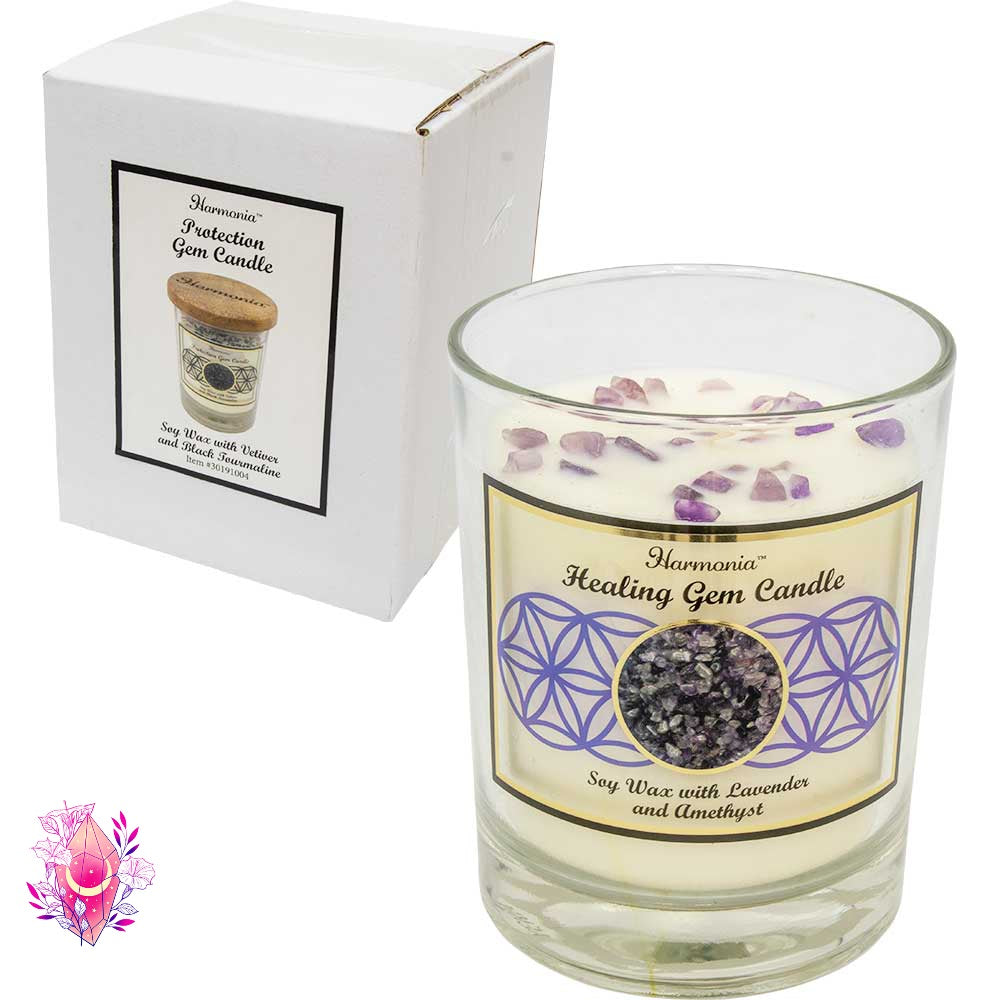 Bougies aromatiques de Soya & Cristaux - HARMONIA