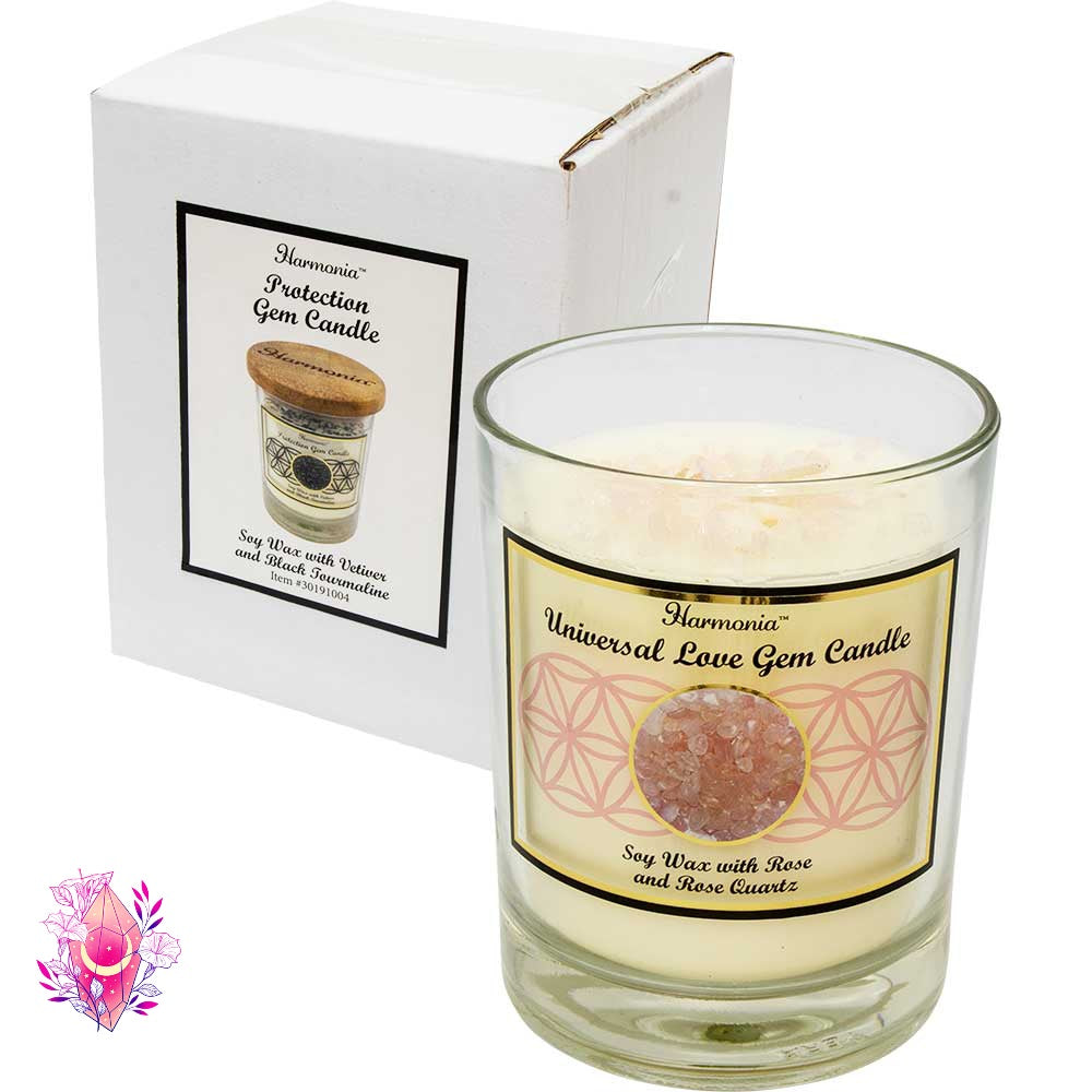 Bougies aromatiques de Soya & Cristaux - HARMONIA