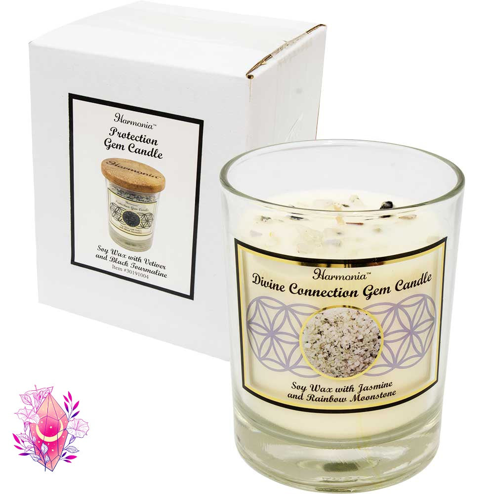 Bougies aromatiques de Soya & Cristaux - HARMONIA